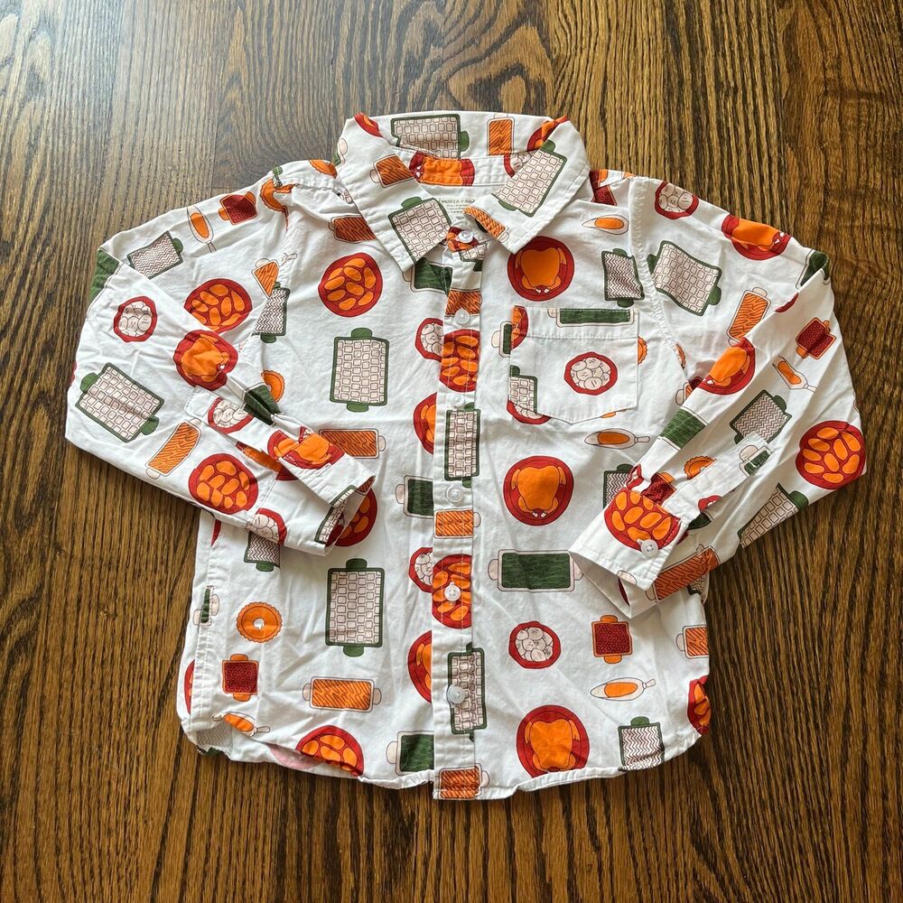 Monica + Andy Holiday Feast Shirt (6-7Y)